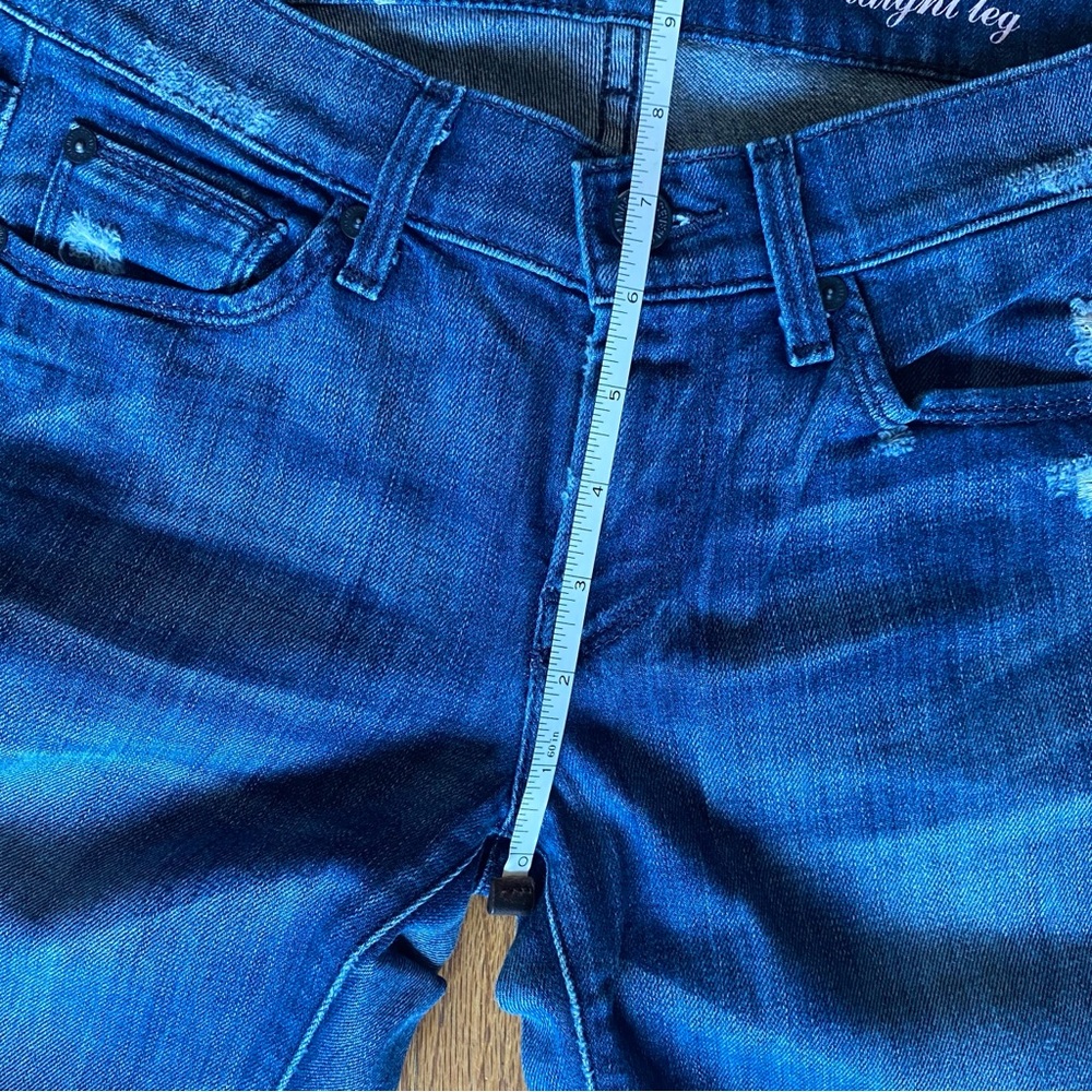 7 For All Mankind Indigo Straight Leg Jeans Women’s Size 25 - Picture 7 of 9